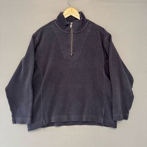 Tommy Bahama Women’s 1/4 Zip Pullover Size Large Cotton Blend Preppy